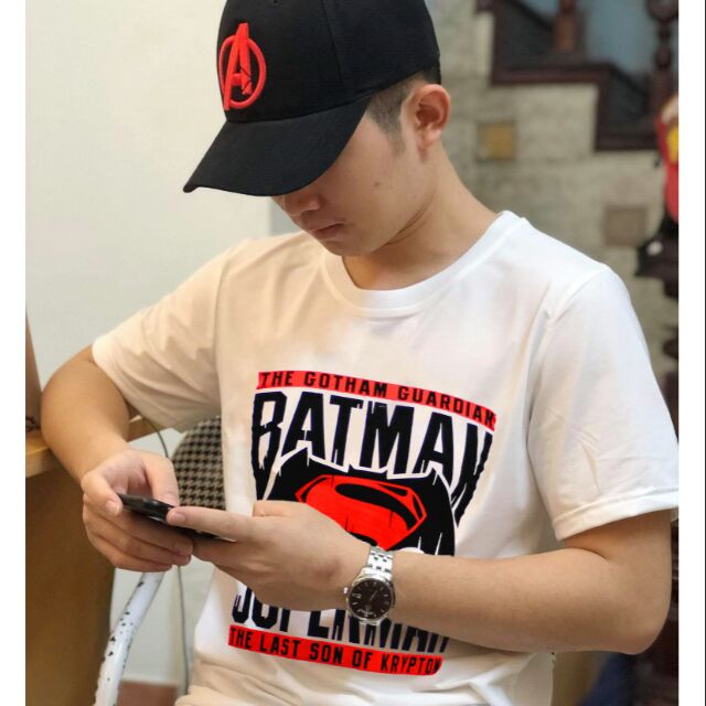 Áo thun nam in logo batman Vs superman SD32