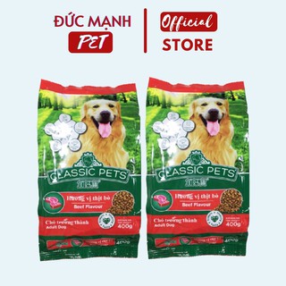 Thức Ăn Cho Chó Trưởng Thành Classic Pets Hạt Khô Gói 400g