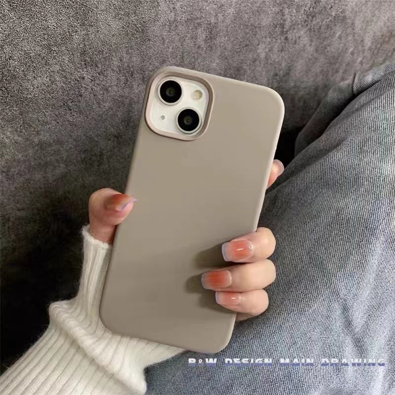 Ốp Điện Thoại Silicon Mềm Màu Đen Chống Trượt Cho iPhone 14 13 12 11 Pro MAX IX XS MAX XR SE2 iPhone 6 6s 7 8 Plus
