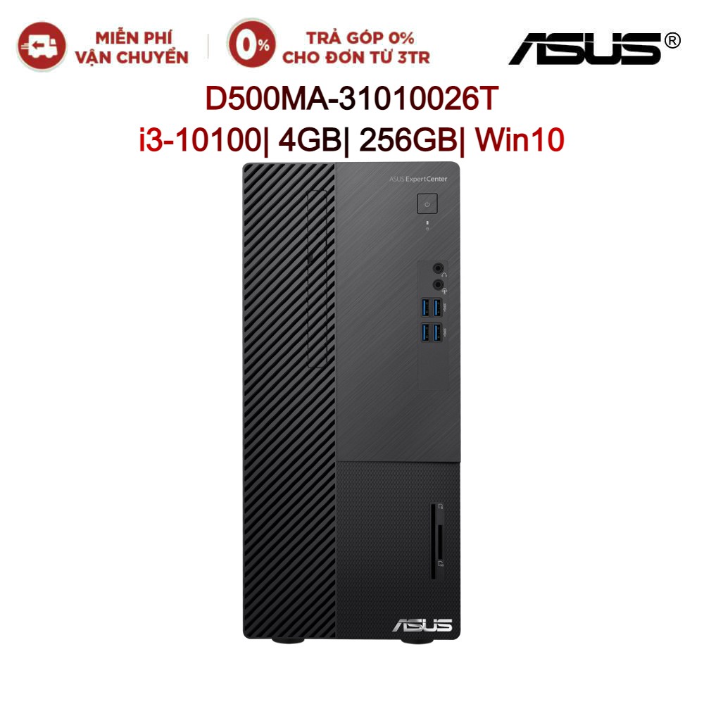 Máy tính để bàn PC ASUS D500MA-31010026T i3-10100| 4GB| 256GB| Win10