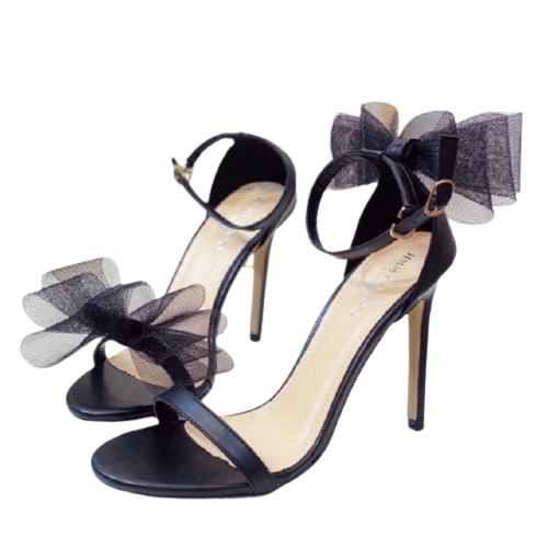 FREE SHIP Giày cao gót / Sandal cao gót nhọn 9p phối nơ cực xinh 009