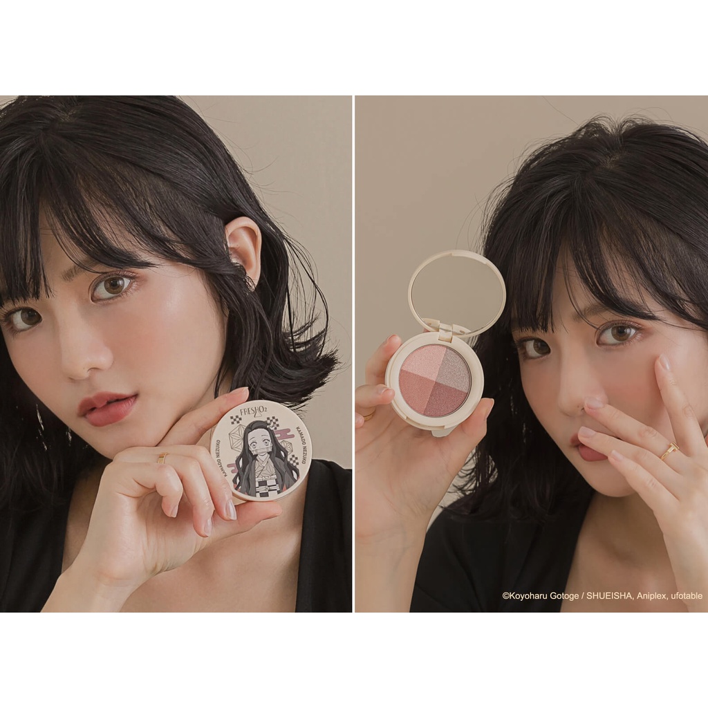 Bảng phấn mắt thuần chay anime Thanh Gươm Diệt Quỷ - Nezuko & Zenitsu 🇯🇵💮