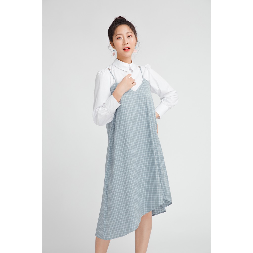 Đầm dài tay gấu chéo - 92Wear