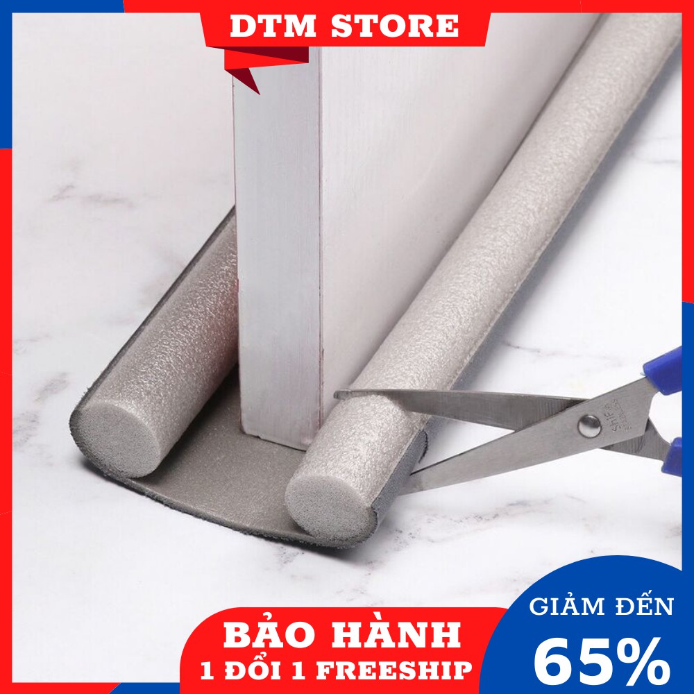 Thanh Mút Xốp Chèn Cửa Cách Âm Chống Ồn - Nẹp Mút Xốp 1m Cách Âm, Ngăn Côn Trùng, Chống Kẹt Tay Chân Bé DTM