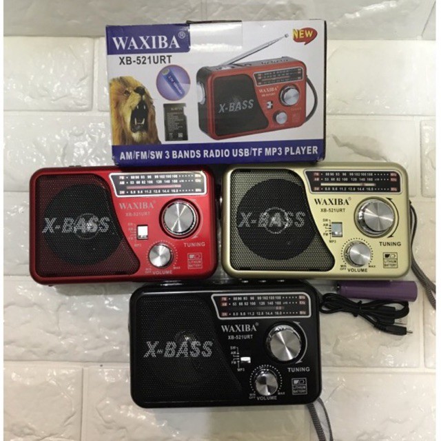 Đài Radio FM WAXIBA XB-521 URT Cổng USB - Giá Sốc