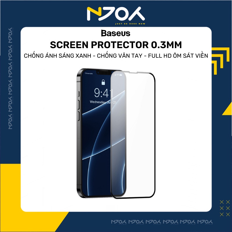 Bộ 2 Kính Cường Lực Full Viền Baseus Curved 0.3mm Chống Trầy Xước Dành Cho Ip 13 Pro Max 12 Pro Max 11 Xs Max Xr X