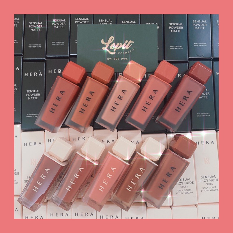 [Chính Hãng] Son Hera Sensual Powder Matte và Hera Sensual Spicy Nude Gloss
