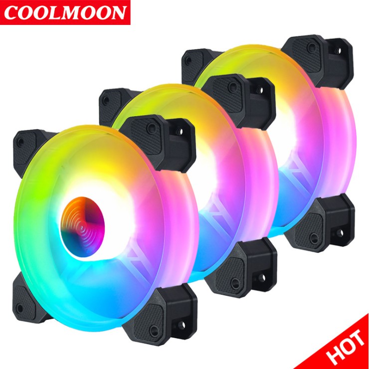 Fan RGB Coolmoon Y1 - Quạt Tản Nhiệt Máy Tính