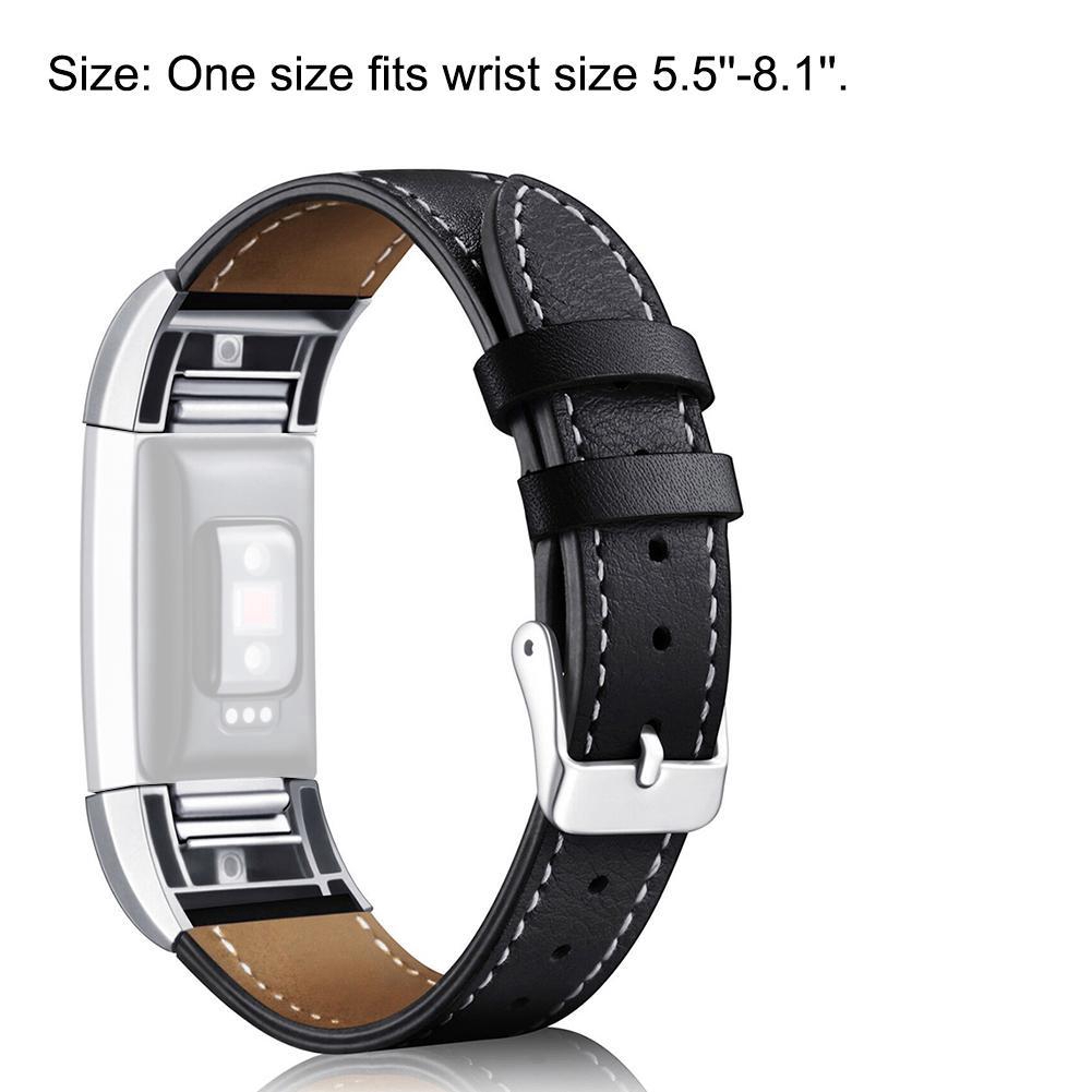 Dây Đeo Vải Da Thay Thế Cho Đồng Hồ Thông Minh Fitbit Charge 2