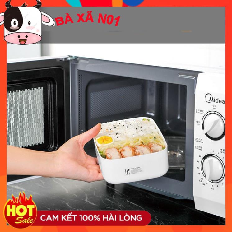 Hộp nhựa đựng thực phẩm - Set 4 hộp bảo quản thức ăn, Hộp trữ đông, Quay lò vi sóng