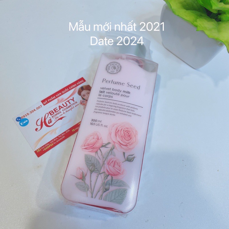 (Auth_Korea)Sữa dưỡng thể Trắng mềm mịn da Hương Nước Hoa VELVET Perfume Seed Body Milk | BigBuy360 - bigbuy360.vn