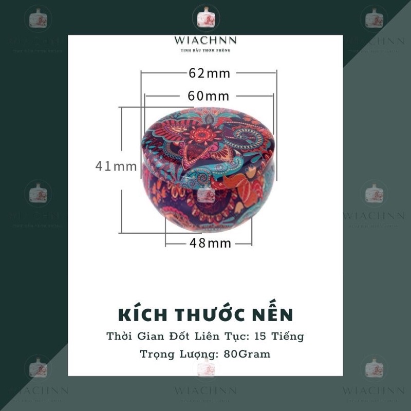 Nến Thơm Hoa Khô Thiên Nhiên Sáp Đậu Nành Thơm Phòng Khử Mùi Trang Trí Nhà Cửa Cao Cấp NHT