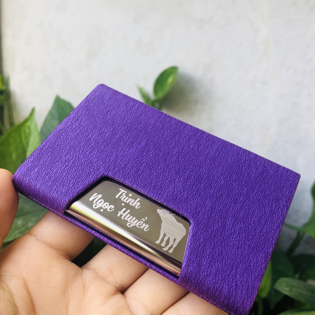 Hộp đựng card visit cao cấp khắc tên theo yêu cầu Mã Số NC028