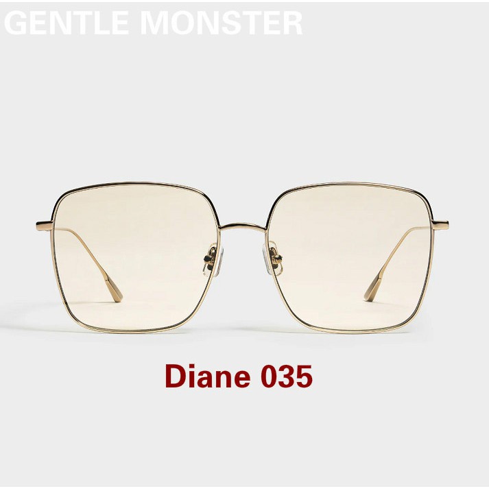 Kính Mát Vuông Kim Loại Màu Bạc Diane 035-2021