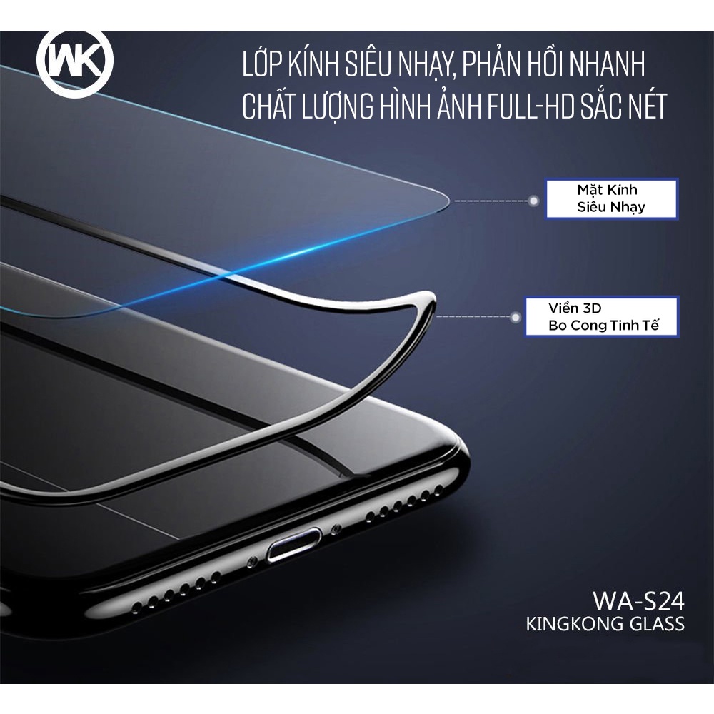 Kính cường lực iphone KingKong full màn 6/6s/6plus/6s plus/7/8/7plus/8plus/x/xs/xs max/11/12/13/pro/promax - ORIO