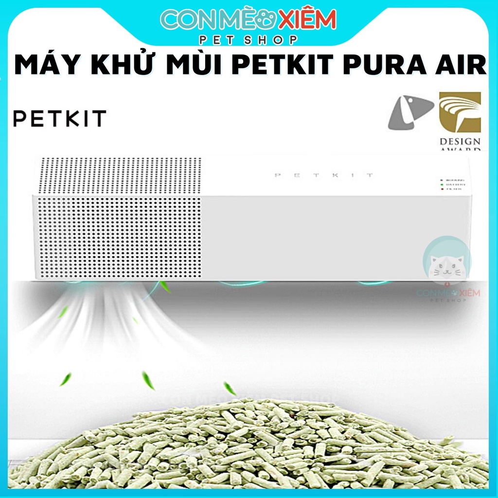 Máy khử mùi cho chó mèo đi vệ sinh Petkit pura air thơm phòng cún mèo Con Mèo Xiêm
