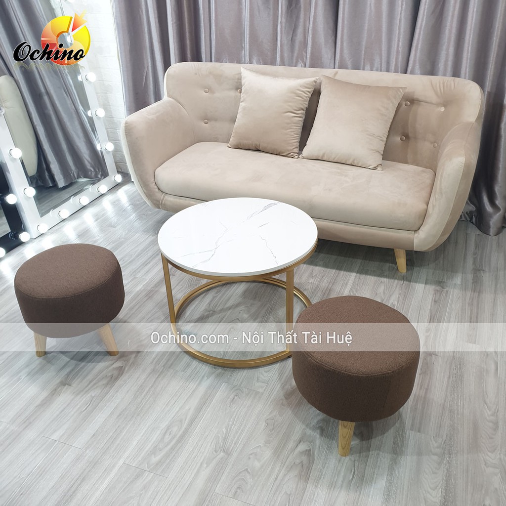 Ghế sofa tựa lưng phòng khách và shop Đơn Giản và hiện đại  Mẫu Văng dài 1m4 ( Đủ màu)