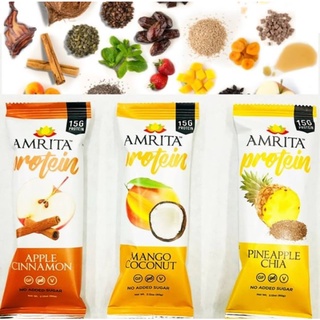 - Thanh Bar Amrita cung cấp Protein vị Pineapple Chia/ USA, Vegan, High Protein Bar