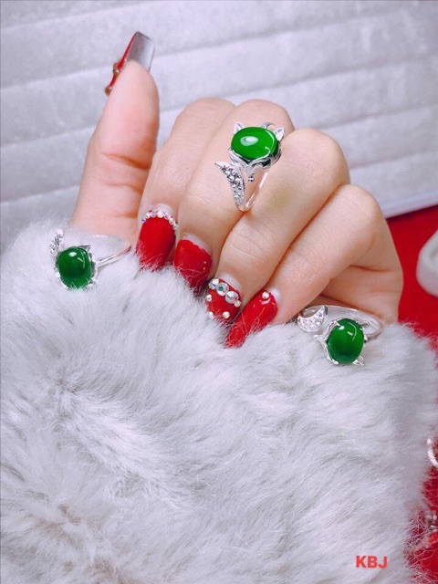 Nhẫn hồ ly bạc ta gắn đá đủ màu theo mệnh-Minh Tâm Jewelry