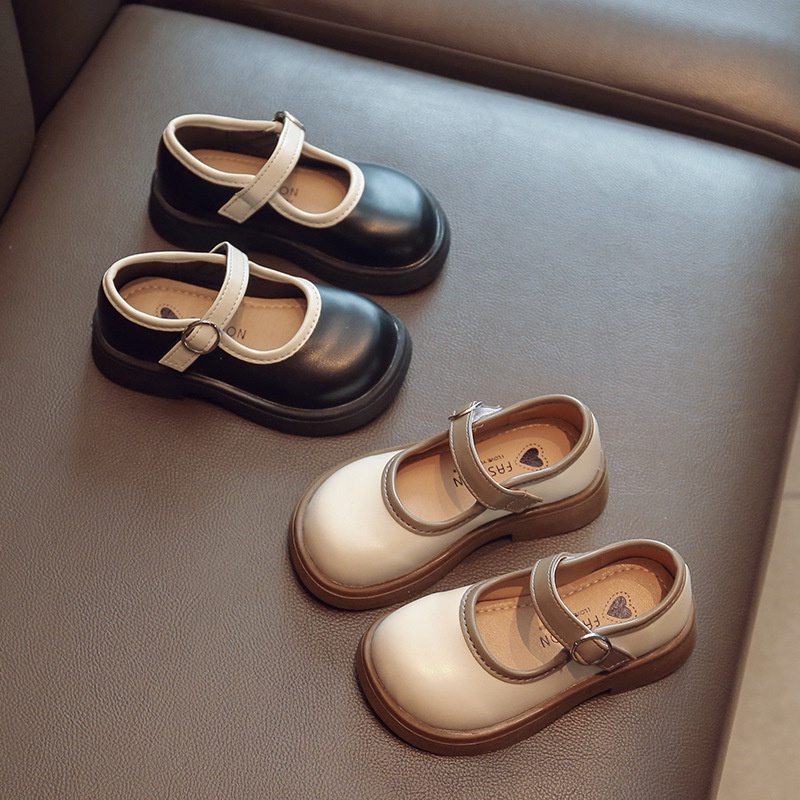 Giày Búp Bê Da Đế Mềm Thời Trang Mùa Thu 2022 Cho Bé Gái