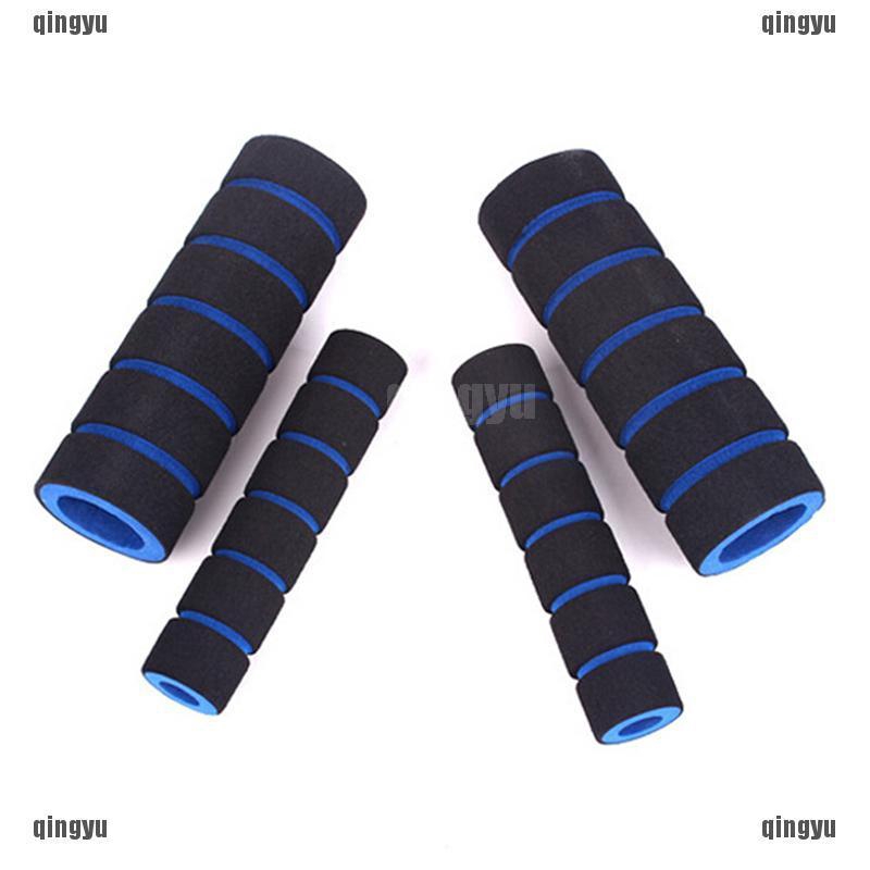 Set 2 Cặp Tay Nắm Xe Máy / Xe Đạp Bằng Bọt Biển Mềm Mại