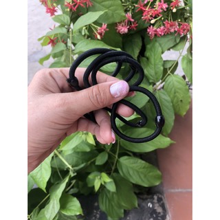 1 Sợi - Dây cột tóc màu đen/ kiểu dáng cơ bản