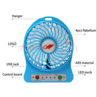 Quạt sạc mini 592