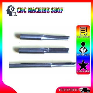 Hộp 10 mũi cnc 2 me thẳng 3.175 lưỡi 22mm chuyên cắt , phá gỗ cắt tạo hình, mica, thoát phoi