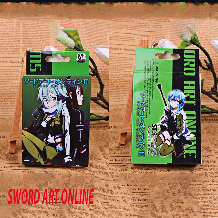 Bộ bài Tây anime Sword Art Online Đao kiếm thần vực 54 lá in hình anime manga dễ thương