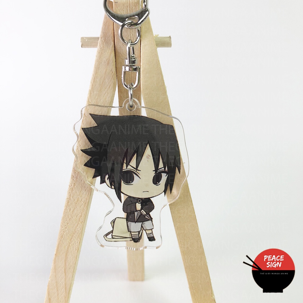 ( Mica trong acrylic) Móc khóa NARUTO SHIPPUDEN ver ĐẦU TO CUTE in hình anime chibi