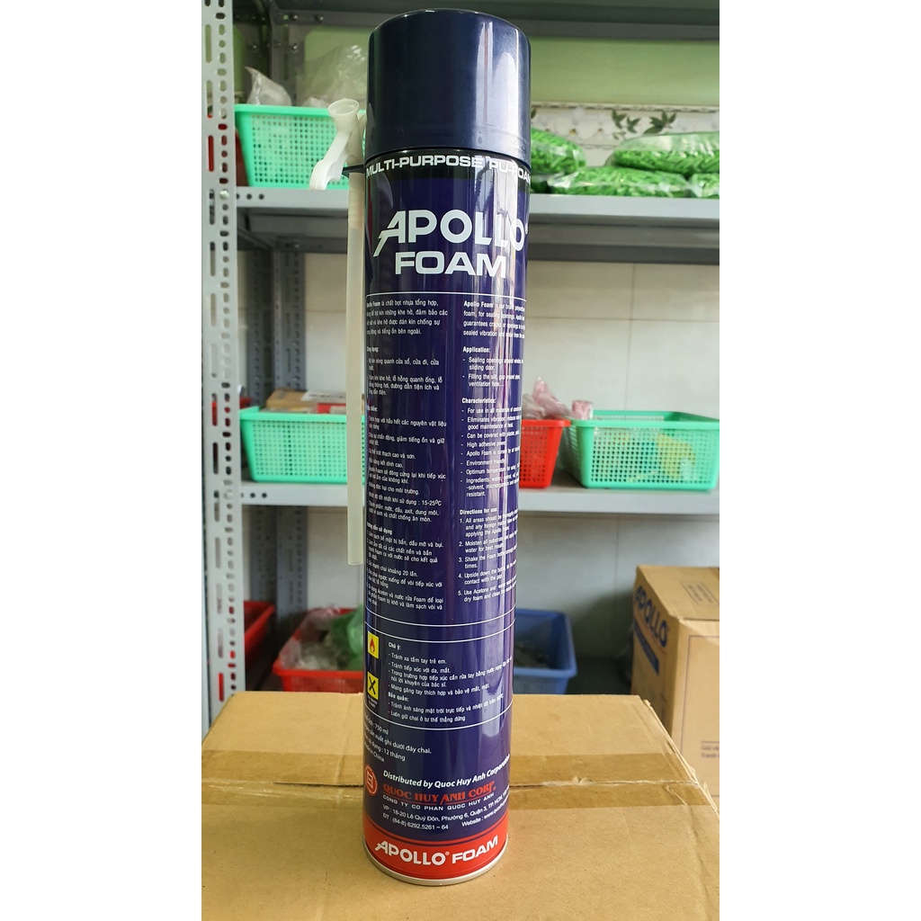 Keo Bọt nở Apollo Foam dung tích 750ml