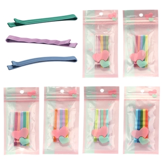Set 10 Kẹp Tóc Màu Trơn Đơn Giản
