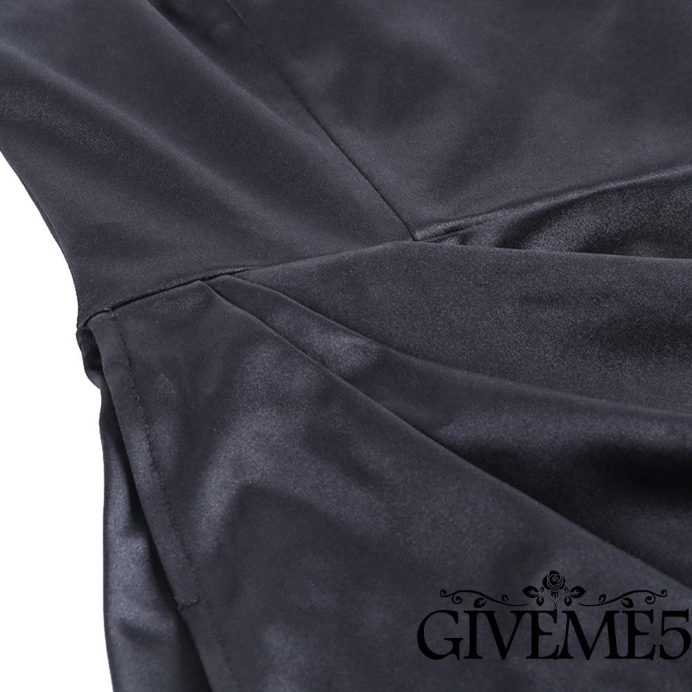 Đầm Midi Hai Dây Xẻ Tà Gợi Cảm Dành Cho Nữ