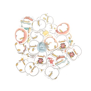 10 stickers chú vịt mụp mụp