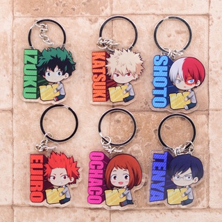 Móc khóa acrylic trong suốt kiểu hình nhân vật anime my hero academia 40 mẫu tùy chọn