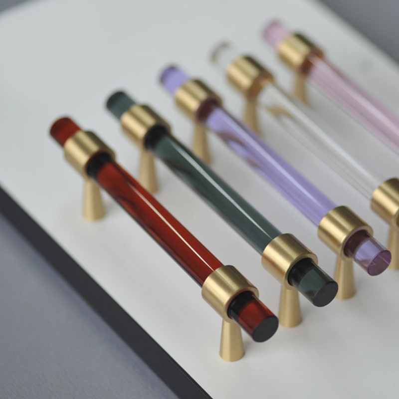 Tay Nắm Ngăn Kéo Tủ Màu Sắc Pha Lê Đẹp Mắt Tiện Dụng