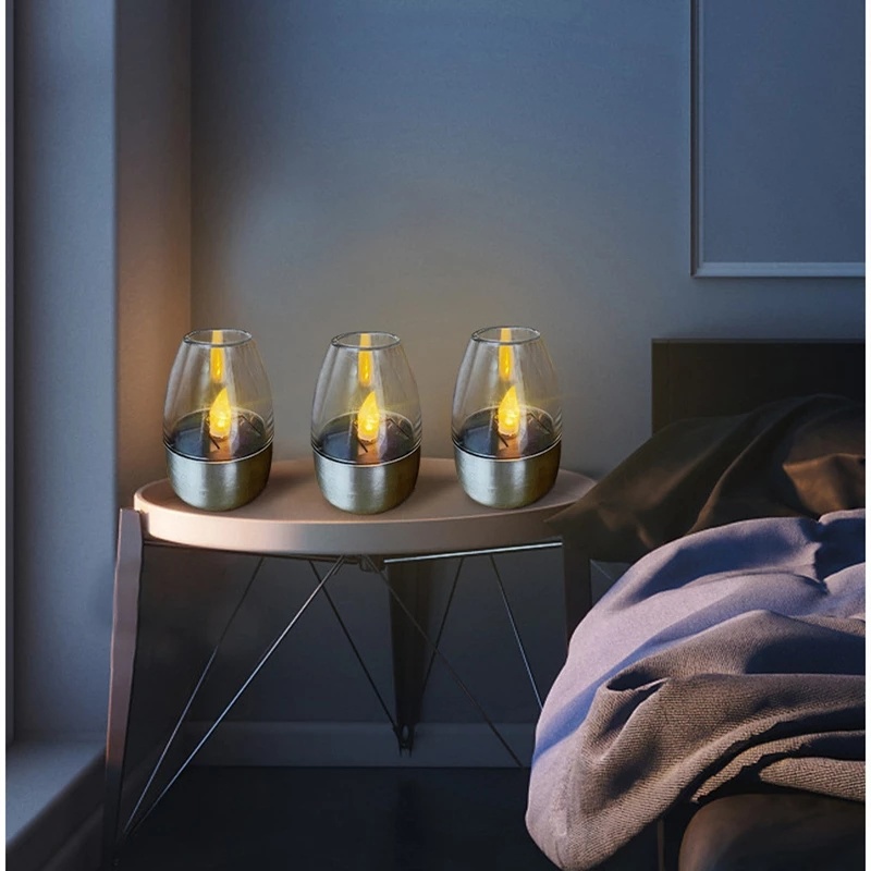 Đèn LED Trang Trí Bằng Thép Không Gỉ Sử Dụng Năng Lượng Mặt Trời