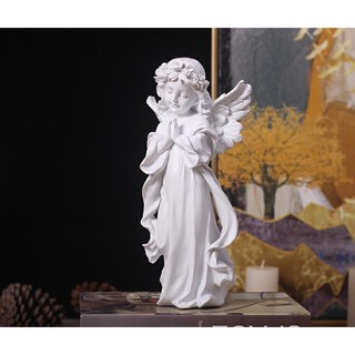 [CAO 30CM] Tượng phù điêu thiên thần đứng cầu nguyện