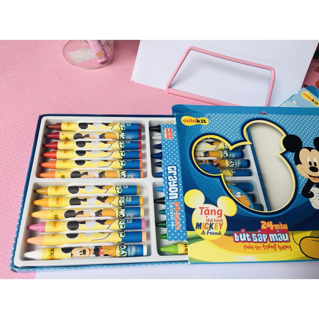 [Mã BMINCU50 giảm 50K đơn 250K] Bút Sáp Màu Mickey thiên long colokit