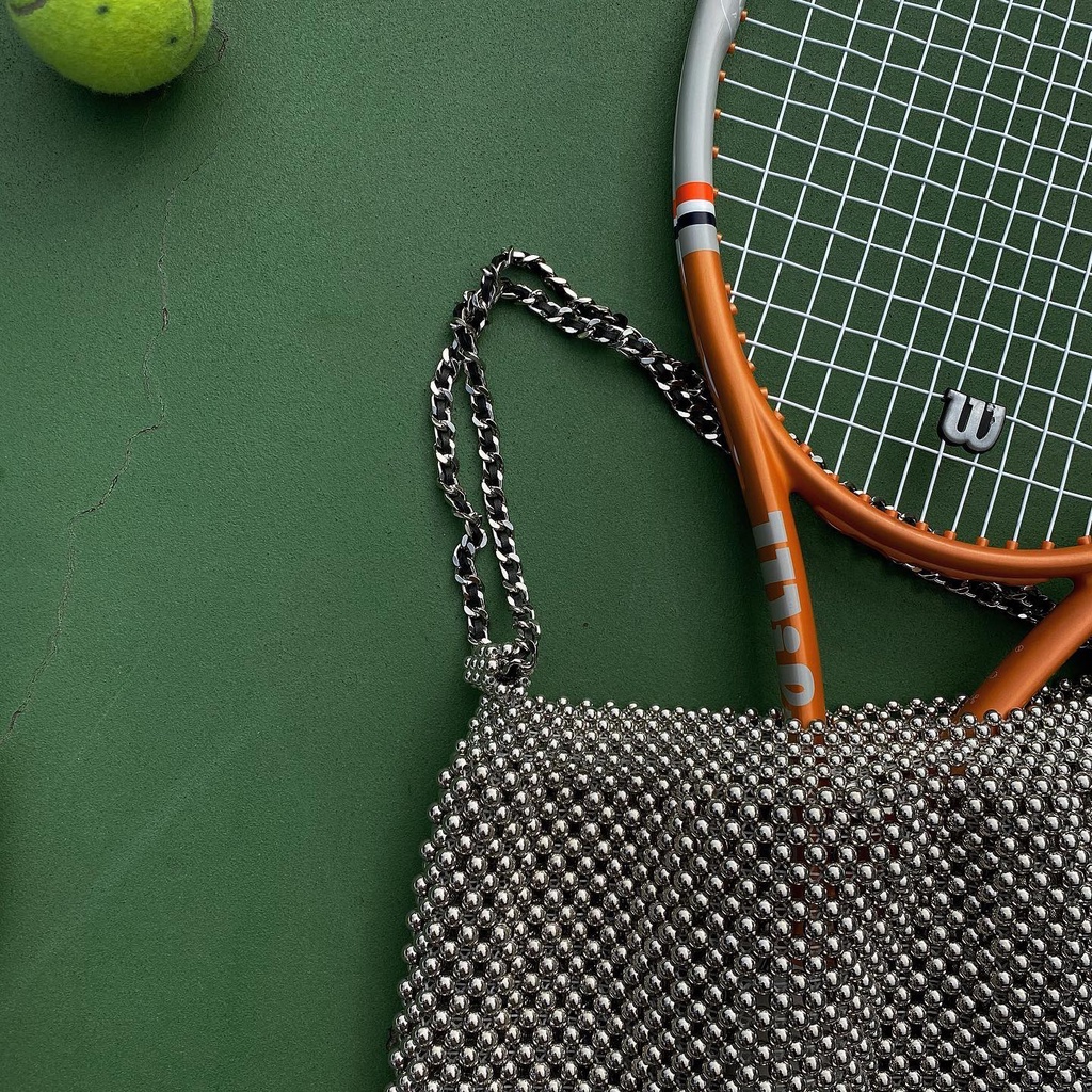 Lily Tote Bag | Túi Tote Cỡ Lớn Túi Hạt Metalic Phong Cách Hàn Quốc Ulzzang