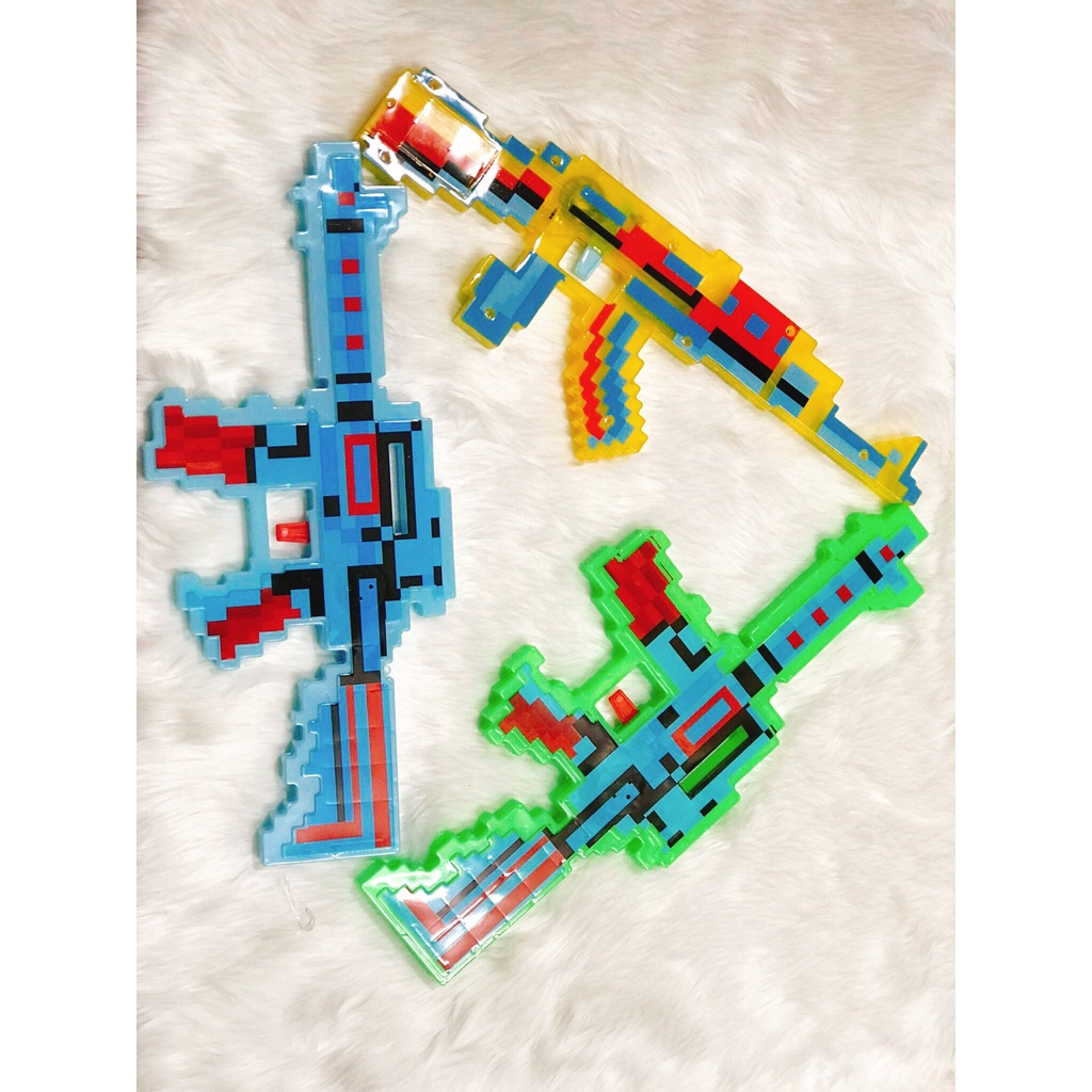 Đồ chơi súng Minecraft siêu ngầu cho bé ( có kèm pin)