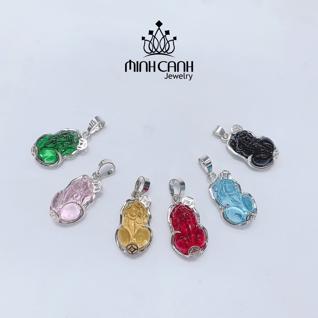 Dây Chuyền Bạc Tỳ Hưu Phong Thủy Nhiều Màu - Minh Canh Jewelry