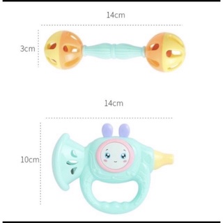 Xúc xắc lục lạc cho bé 7 món