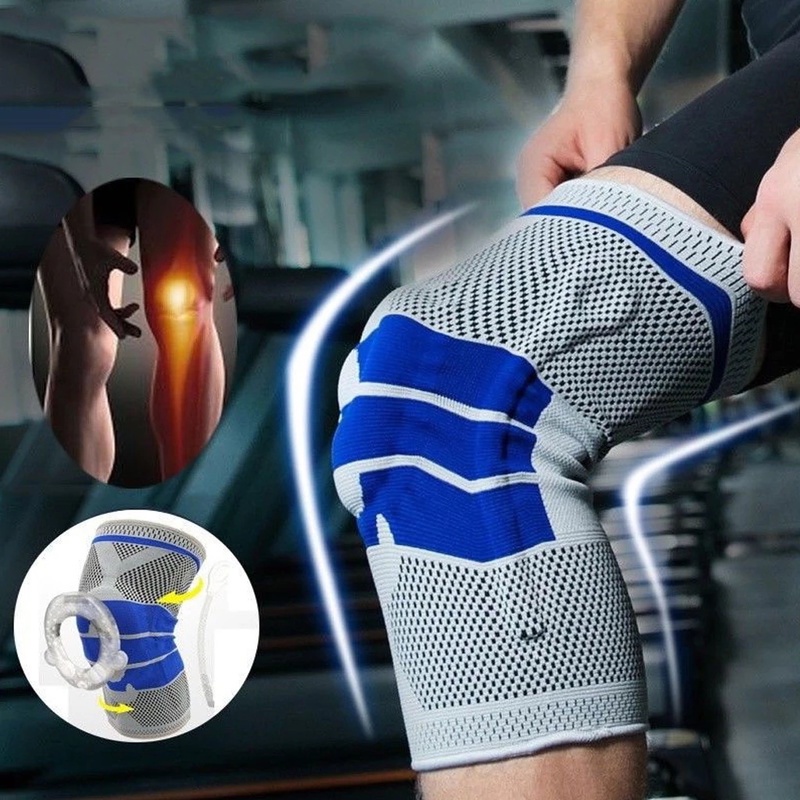 Đai Quấn Bảo Vệ Đầu Gối Bằng Silicone Tiện Dụng Khi Chơi Thể Thao