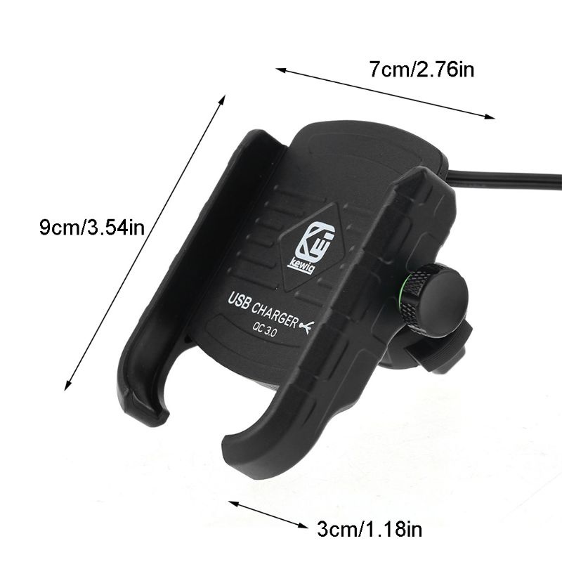 Giá Đỡ Sạc Không Dây QC3.0 12-24V Gắn Lỗ Thông Gió Xe Hơi