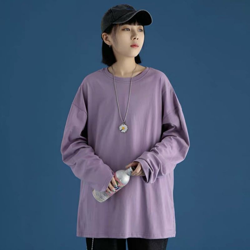 Áo thu đông trơn tay dài 13 màu ảnh thật cho nam nữ | BigBuy360 - bigbuy360.vn