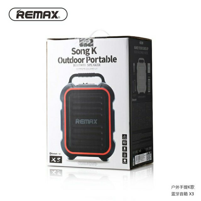 Loa Bluetooth Karaoke ngoài trời Remax RB-X3 + mic không dây