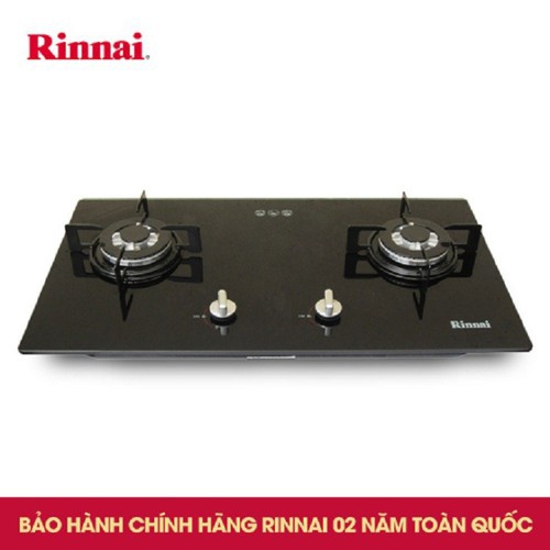 Bếp gas âm Rinnai RVB-212BG + Bộ van dây - Hàng Chính Hãng