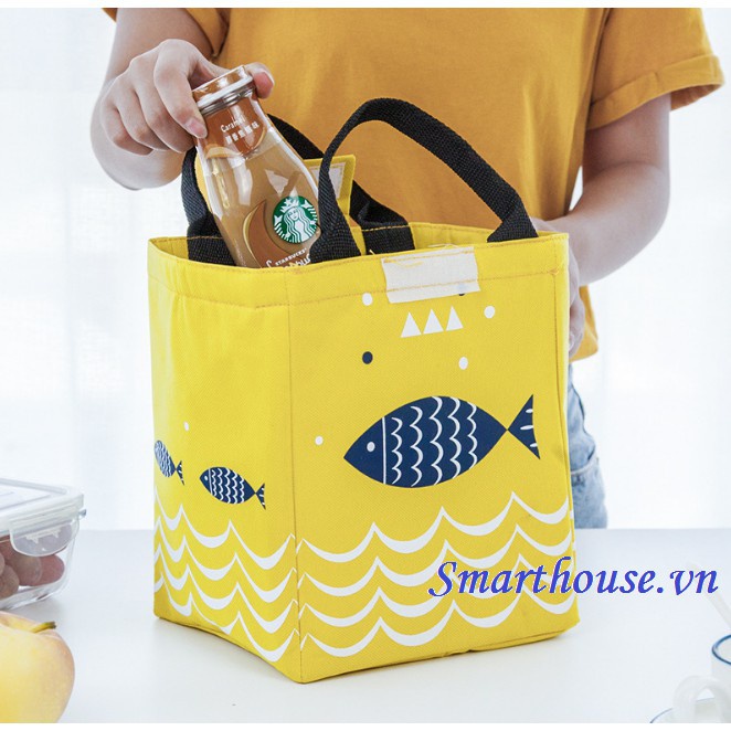 Túi Giữ Nhiệt Đựng Đồ Kiểu Nhật Có Kéo Khóa 2394 Lamon Store