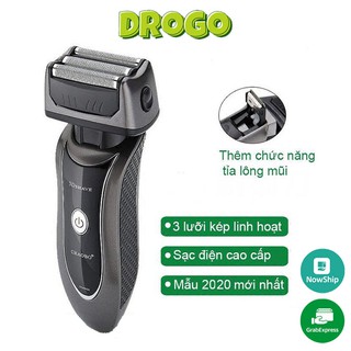 Máy cạo râu Chaobo RSCW-9300 thiết kế hiện đại với 3 lưỡi kép